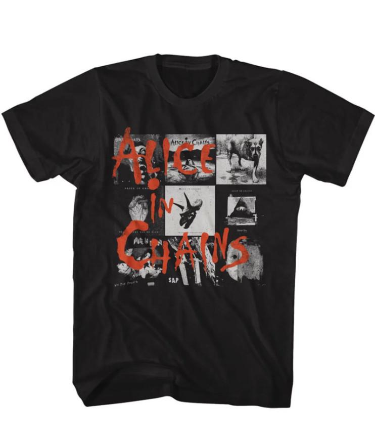 Classic Alice In ChainsAlbum Montage T-shirt size S-5XL Unisex T-Shirt XXL
Classic Alice In ChainsAlbum Montage T-shirt size S-5XL Unisex T-Shirt XXL