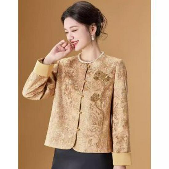 Spring 2026 Chinese Jacquard Jacket for Middle-Aged & Elderly Women Large хаки
Spring 2026 Chinese Jacquard Jacket for Middle-Aged & Elderly Women Large хаки