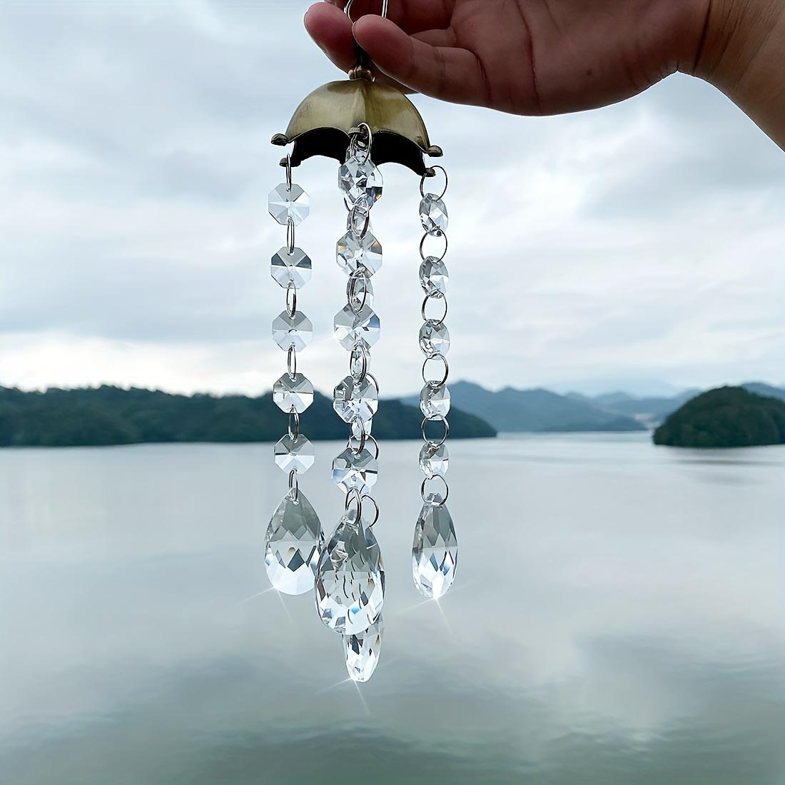 1pc Metal Hexagonal Cap Crystal Wind Chime Hanging Decoration, Can Be Used As Background Decoration for Study, Living Room, Bedroom
1pc Metal Hexagonal Cap Crystal Wind Chime Hanging Decoration, Can Be Used As Background Decoration for Study, Living Room, Bedroom