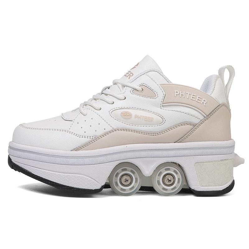 Kids Four Wheels Sneakers with On Double Wheels Roller Sneakers Deformation Roller Skate Shoes for Girls 42 хакі
Kids Four Wheels Sneakers with On Double Wheels Roller Sneakers Deformation Roller Skate Shoes for Girls 42 хакі
