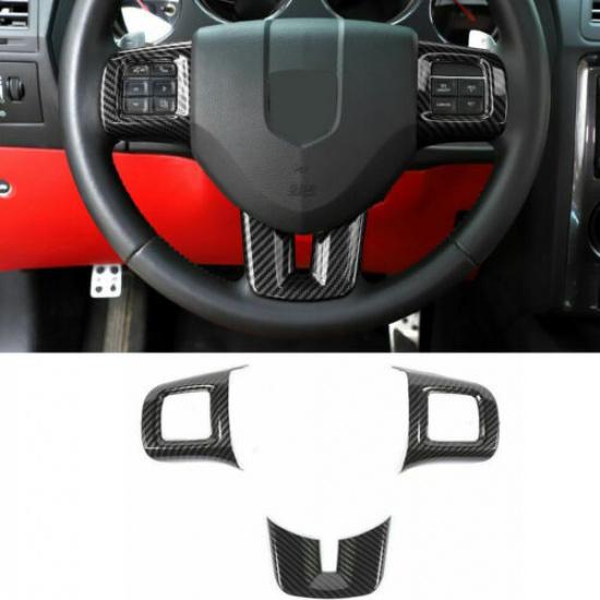 Carbon Fiber Steering Wheel Decor Cover Trim for Dodge Challenger Charger 09-14
Carbon Fiber Steering Wheel Decor Cover Trim for Dodge Challenger Charger 09-14