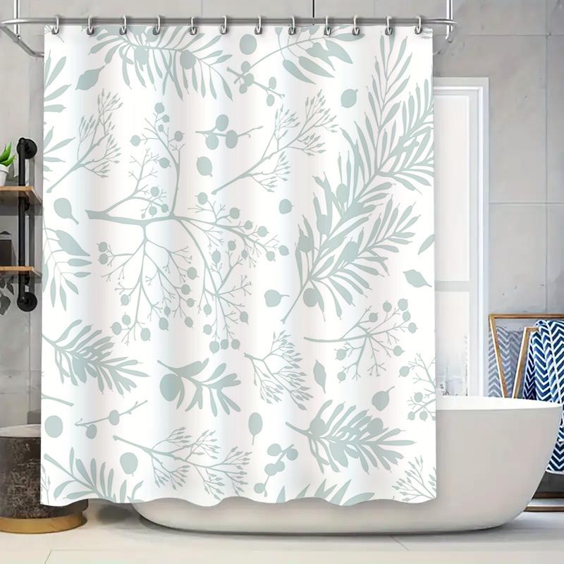Fashion Bath Shower Curtain With Branches Pattern Decorative Waterproof Fabric For Bathroom Light Blue Green White (180X240Cm) W60H190(CM)-1 Pcs
Fashion Bath Shower Curtain With Branches Pattern Decorative Waterproof Fabric For Bathroom Light Blue Green White (180X240Cm) W60H190(CM)-1 Pcs