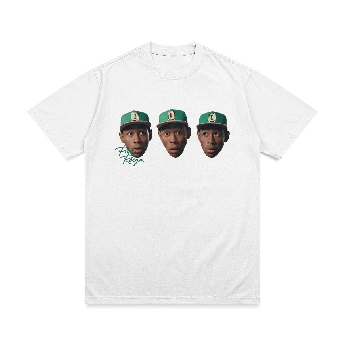 Футболка з принтом голови Tyler The Creator Літня жіноча футболка з коротким рукавом Ретро Хіп-хоп Реп-виконавець Футболка Cactus Jack Топ Y2k M
Футболка з принтом голови Tyler The Creator Літня жіноча футболка з коротким рукавом Ретро Хіп-хоп Реп-виконавець Футболка Cactus Jack Топ Y2k M