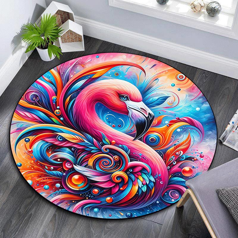 1pc Soft, Absorbent & Non Slip Colorful flamingo Round Rug Soft Circle Rug for Living Room & Bedroom Decor, Chair Mats, and Unforgettable Ho 80cm by 80cm
1pc Soft, Absorbent & Non Slip Colorful flamingo Round Rug Soft Circle Rug for Living Room & Bedroom Decor, Chair Mats, and Unforgettable Ho 80cm by 80cm