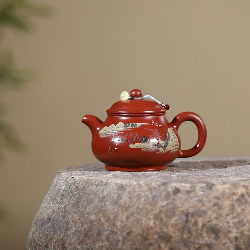 260ml Authentic Yixing Purple Clay Teapots Handmade Pan Pot Raw Ore Dahongpao Mud Kettle Chinese Zisha Teaset For Tea Collection
260ml Authentic Yixing Purple Clay Teapots Handmade Pan Pot Raw Ore Dahongpao Mud Kettle Chinese Zisha Teaset For Tea Collection