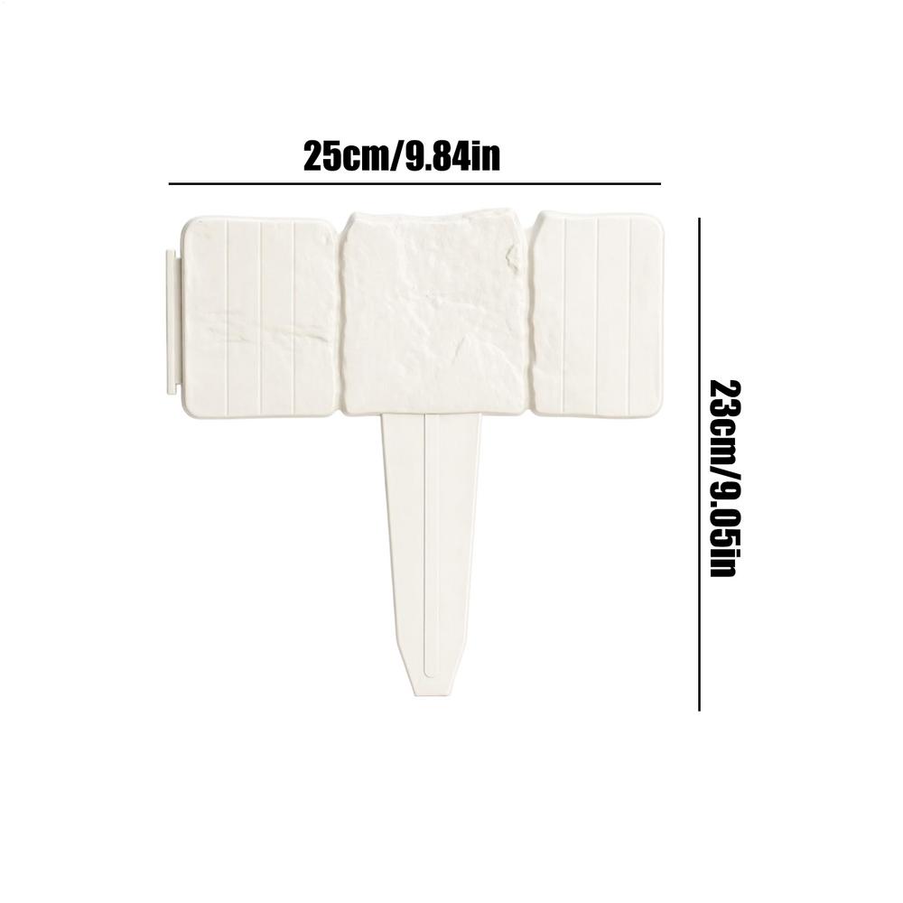 20 Pieces Plastic Garden Retaining Fence Imitation Stone Lawn Flower Bed Edge Decorative Strip For Outdoor Yard Lawn білий
20 Pieces Plastic Garden Retaining Fence Imitation Stone Lawn Flower Bed Edge Decorative Strip For Outdoor Yard Lawn білий