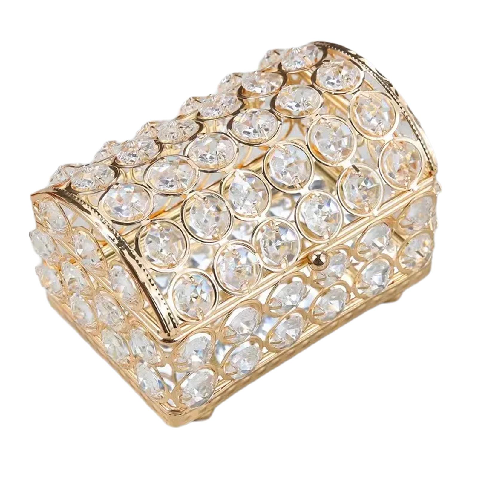 Элегантная квадратная хрустальная шкатулка для украшений Красивый держатель для украшений, украшенный кристаллами, для столешницы туалетного столика, для хранения аксессуаров L
Элегантная квадратная хрустальная шкатулка для украшений Красивый держатель для украшений, украшенный кристаллами, для столешницы туалетного столика, для хранения аксессуаров L