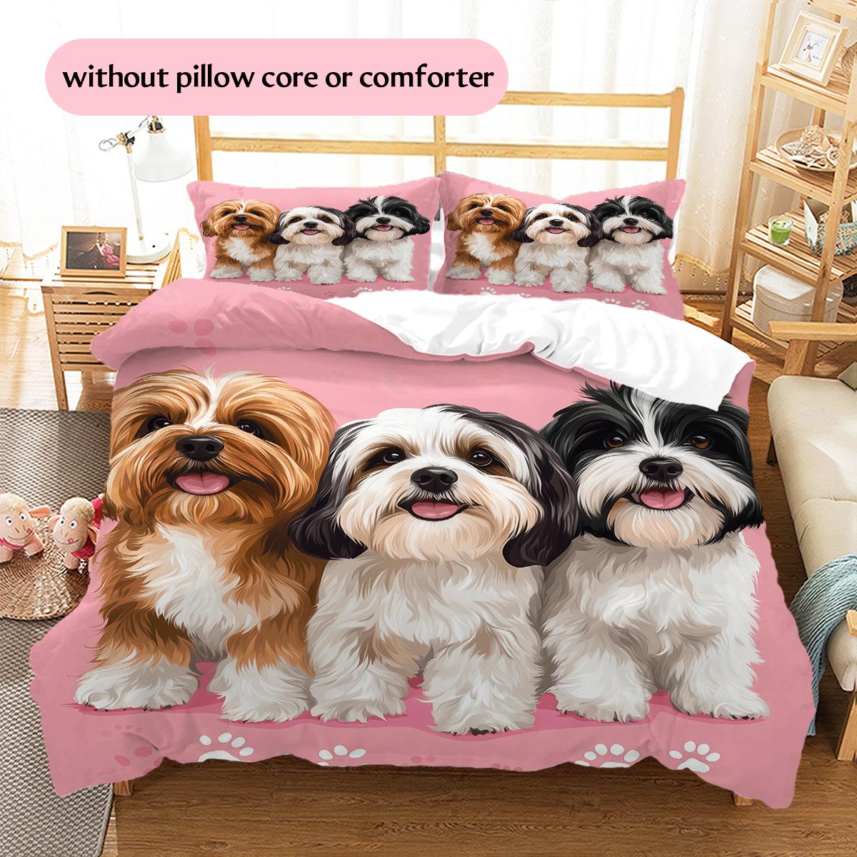 Pink Shih Tzu Pattern Bedding Home Decoration Birthday Gift (1 * duvet cover + 2 * pillowcase, without core) 200x200cm
Pink Shih Tzu Pattern Bedding Home Decoration Birthday Gift (1 * duvet cover + 2 * pillowcase, without core) 200x200cm