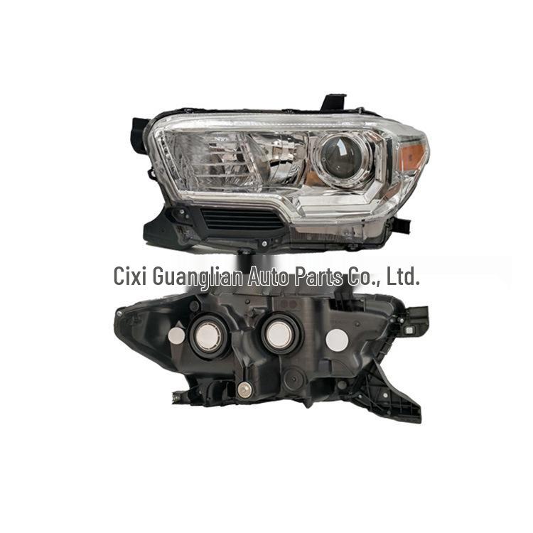 Toyota Tacoma US Headlight (2016-17) - Cross-Border Compatible Clear lens + aluminum trim + amber reflector
Toyota Tacoma US Headlight (2016-17) - Cross-Border Compatible Clear lens + aluminum trim + amber reflector