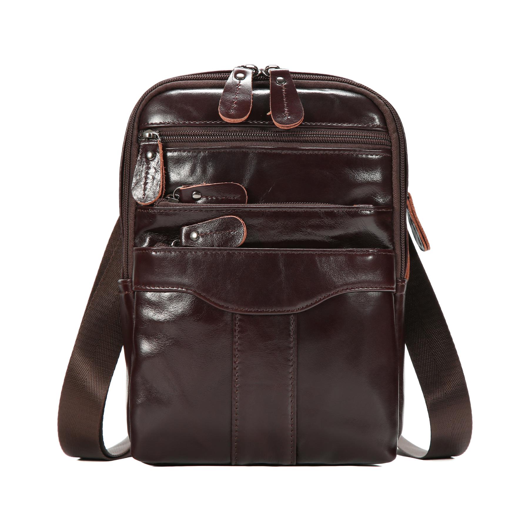 Multifunctional Messenger Bag Oil Wax Leather Leather Men S Breast Bag Outdoor Leisure Commuting Retro Men S Bag
Multifunctional Messenger Bag Oil Wax Leather Leather Men S Breast Bag Outdoor Leisure Commuting Retro Men S Bag