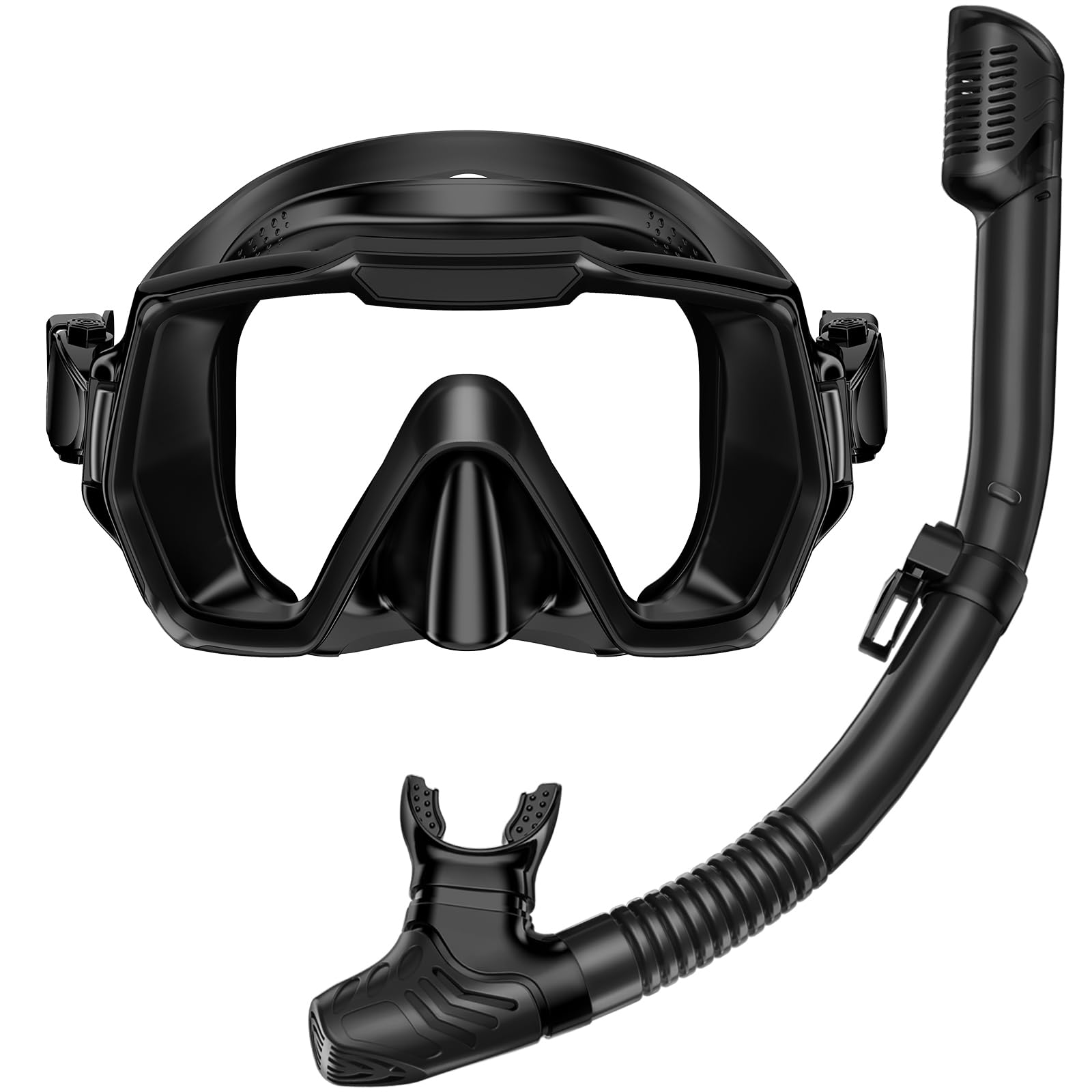 Snorkel Set for and Tempered Glass Panoramic View Swim Dry Snorkel Kit for Scuba Travel with Carry Bag Adults, Leak-Proof Anti-Fog Lens, Mask, Top,
Snorkel Set for and Tempered Glass Panoramic View Swim Dry Snorkel Kit for Scuba Travel with Carry Bag Adults, Leak-Proof Anti-Fog Lens, Mask, Top,
