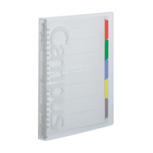 KOKUYO Loose Leaf Binder Campus Slim A5 20 Holes Up to 65 Sheets Transparent Ru-P133NT
KOKUYO Loose Leaf Binder Campus Slim A5 20 Holes Up to 65 Sheets Transparent Ru-P133NT
