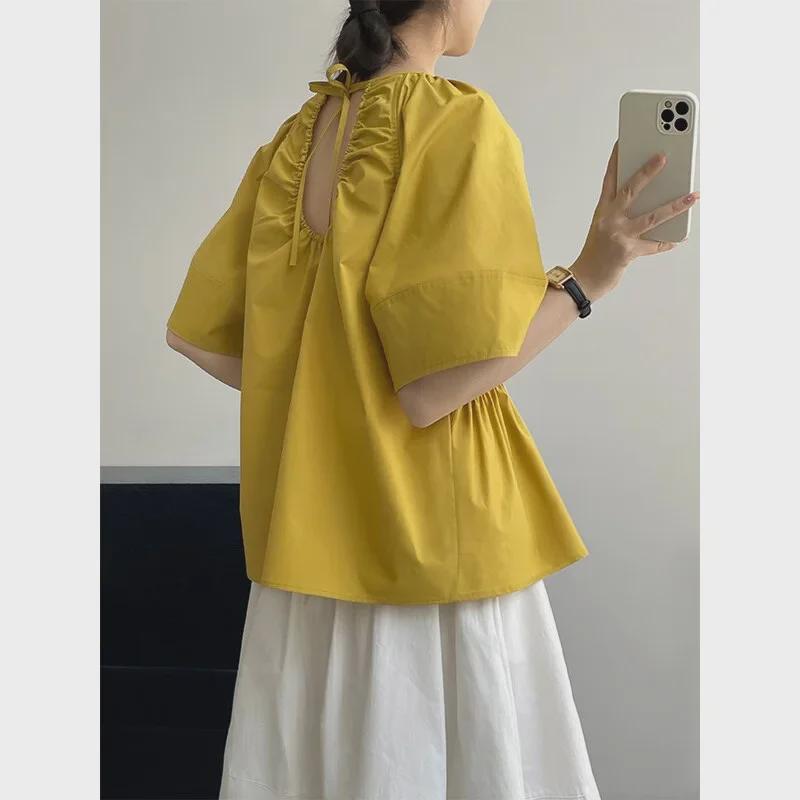 Рубашка Taochuan Slim Backless Hollow с короткими рукавами и круглым вырезом для женщин
Рубашка Taochuan Slim Backless Hollow с короткими рукавами и круглым вырезом для женщин