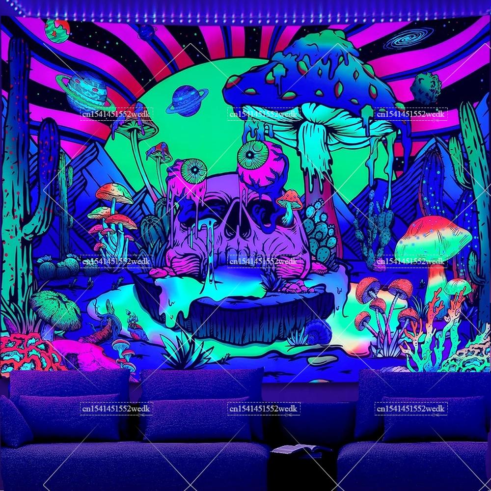 Hippie Skeleton Eyes Blacklight Tapestry UV Reactive Mountains Cactus Plants Glow In The Dark Tapestry Aesthetic Neon Tapestries 95x73cm
Hippie Skeleton Eyes Blacklight Tapestry UV Reactive Mountains Cactus Plants Glow In The Dark Tapestry Aesthetic Neon Tapestries 95x73cm