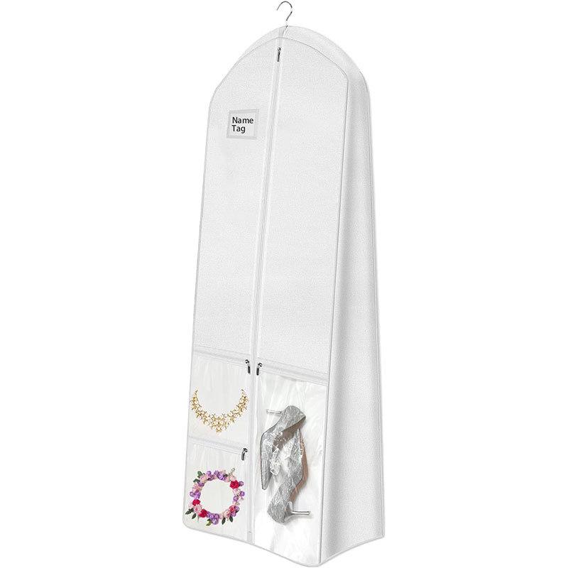 72 Extra Long Breathable Wedding Dress Garment Bag for Storage,Bridal Gown Bag with 3 Large Clear Zippered Accessory Pockets for Shoes & Jewelry белый
72 Extra Long Breathable Wedding Dress Garment Bag for Storage,Bridal Gown Bag with 3 Large Clear Zippered Accessory Pockets for Shoes & Jewelry белый