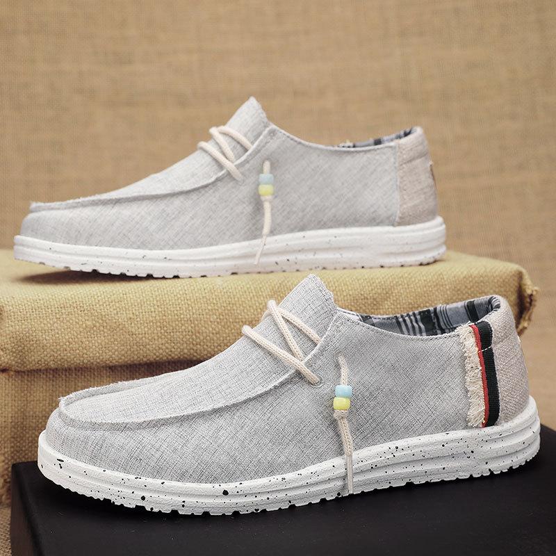Men s shoes loafers Korean version fashion casual trendy men breathable light lazy one pedal light canvas shoes 39
Men s shoes loafers Korean version fashion casual trendy men breathable light lazy one pedal light canvas shoes 39