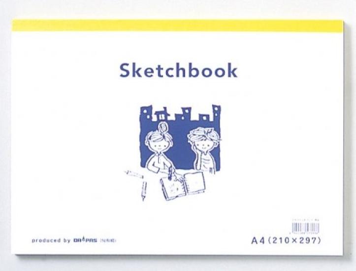 DRAPAS Sketchbook N A4 size 50 sheets x 2 book set #57-336 
DRAPAS Sketchbook N A4 size 50 sheets x 2 book set #57-336
