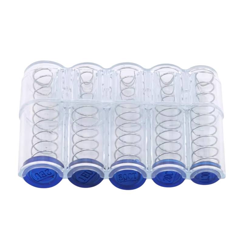 1Piece Round Coin Collecting Storage Money Boxes Tube Quarter Tubes Holder Capsules Changer Dispenser Classifier Dispenser Purse белый
1Piece Round Coin Collecting Storage Money Boxes Tube Quarter Tubes Holder Capsules Changer Dispenser Classifier Dispenser Purse белый