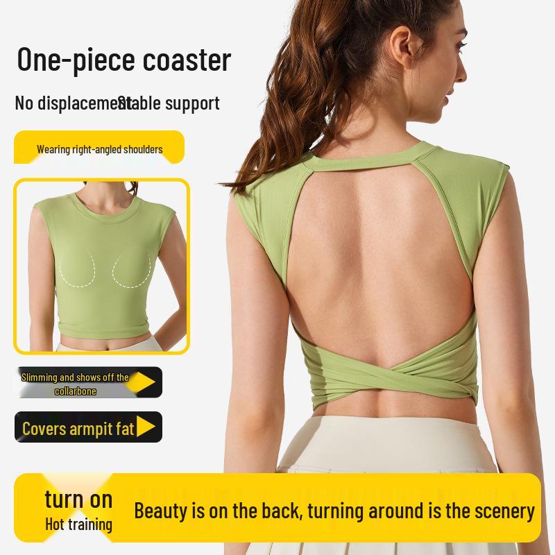 Slim Fit Backless Sports T-shirt with Fixed Chest Pads for Yoga - European & American Summer Style M
Slim Fit Backless Sports T-shirt with Fixed Chest Pads for Yoga - European & American Summer Style M