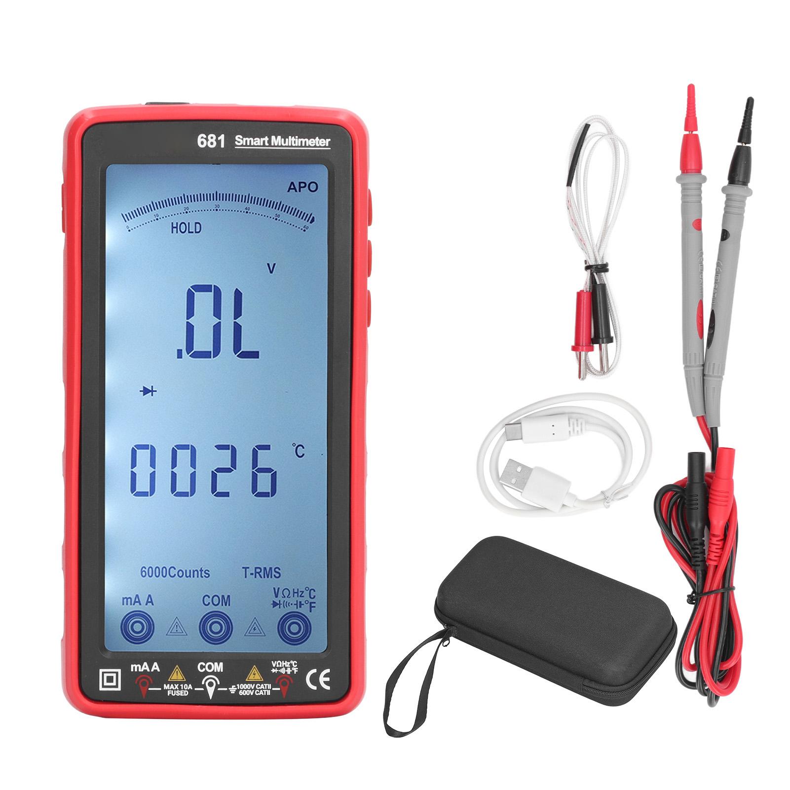 NCV Non Contact Multimeter Anti Burning Automatic LCD Full Screen Intelligent Multimeter Volt Amp
NCV Non Contact Multimeter Anti Burning Automatic LCD Full Screen Intelligent Multimeter Volt Amp