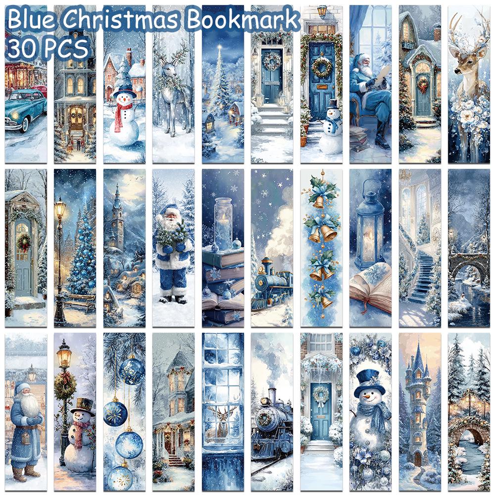 30-Pack Blue Christmas Winter Cartoon Bookmarks - Perfect Back-to-School Gifts QH590
30-Pack Blue Christmas Winter Cartoon Bookmarks - Perfect Back-to-School Gifts QH590
