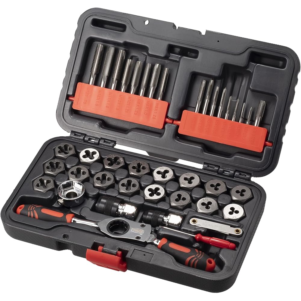 TONE Tap Die Set TDS400 Black 40 Pieces Durable Tool Kit
TONE Tap Die Set TDS400 Black 40 Pieces Durable Tool Kit