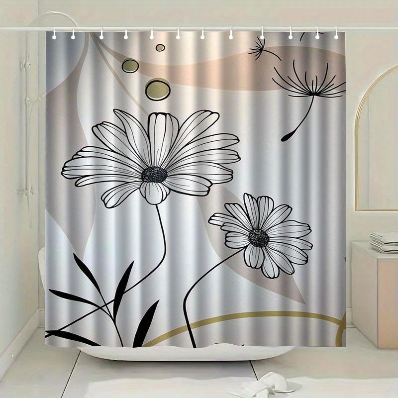 1Pc Flower Pattern Shower Curtain With Hook, Water-Washing Shower Curtain, Bath Partition, Bathroom Accessories, Home Decoration W60H190(CM)-1 Pcs
1Pc Flower Pattern Shower Curtain With Hook, Water-Washing Shower Curtain, Bath Partition, Bathroom Accessories, Home Decoration W60H190(CM)-1 Pcs
