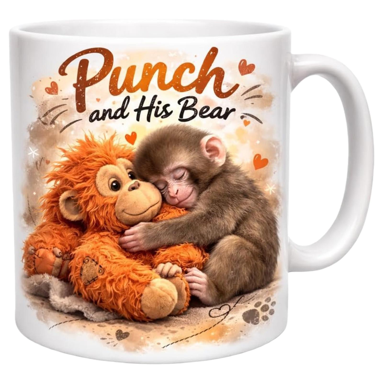 11oz Ceramic Mug Cute Monkey with Orangutan Teddy Design Funny Novelty Mugs for Family and Loved Ones Animal Lover Gift 325ml
11oz Ceramic Mug Cute Monkey with Orangutan Teddy Design Funny Novelty Mugs for Family and Loved Ones Animal Lover Gift 325ml