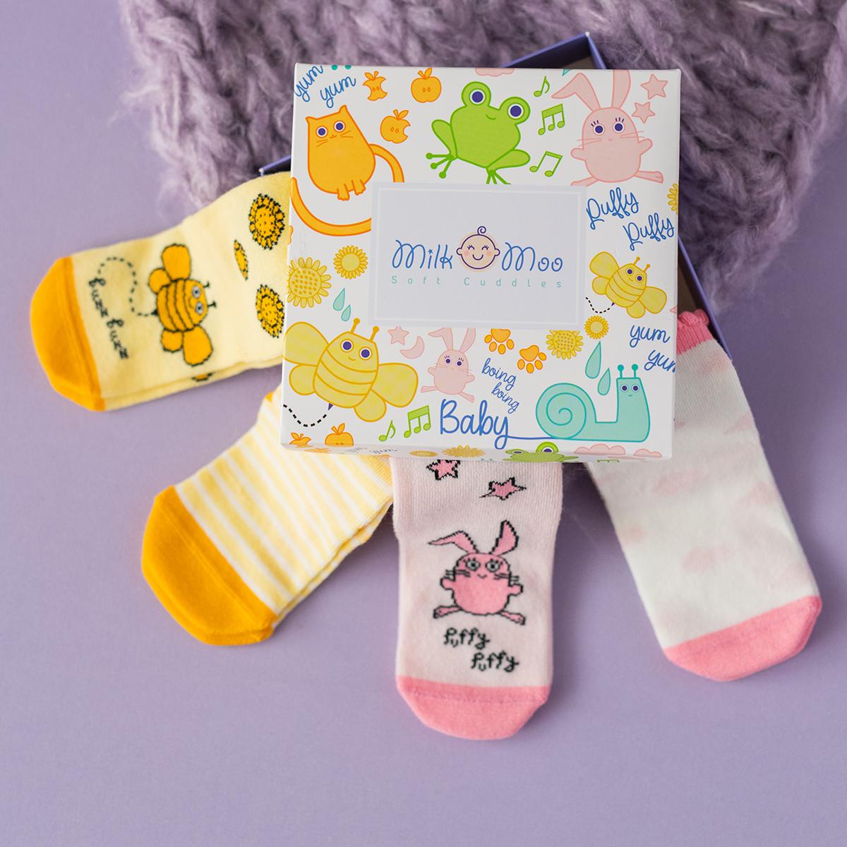 Milk&Moo Baby Socks, Newborn Socks, Soft, Cotton, Warm, Breathable, Baby Girl & Boy Socks, Non Slip, 0-12 / 12-24 Months, 4 Pairs 0-12 Months зелёный/синий
Milk&Moo Baby Socks, Newborn Socks, Soft, Cotton, Warm, Breathable, Baby Girl & Boy Socks, Non Slip, 0-12 / 12-24 Months, 4 Pairs 0-12 Months зелёный/синий