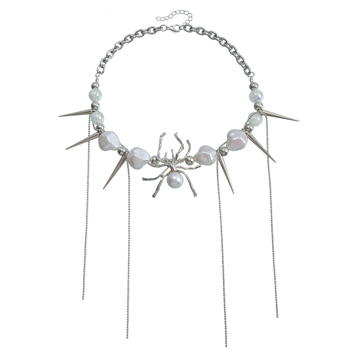 Ювелирные изделия Y2K Многослойное ожерелье с подвеской в виде паука из искусственного жемчуга для женщин, корейский панк-чокер, готические аксессуары
Ювелирные изделия Y2K Многослойное ожерелье с подвеской в виде паука из искусственного жемчуга для женщин, корейский панк-чокер, готические аксессуары