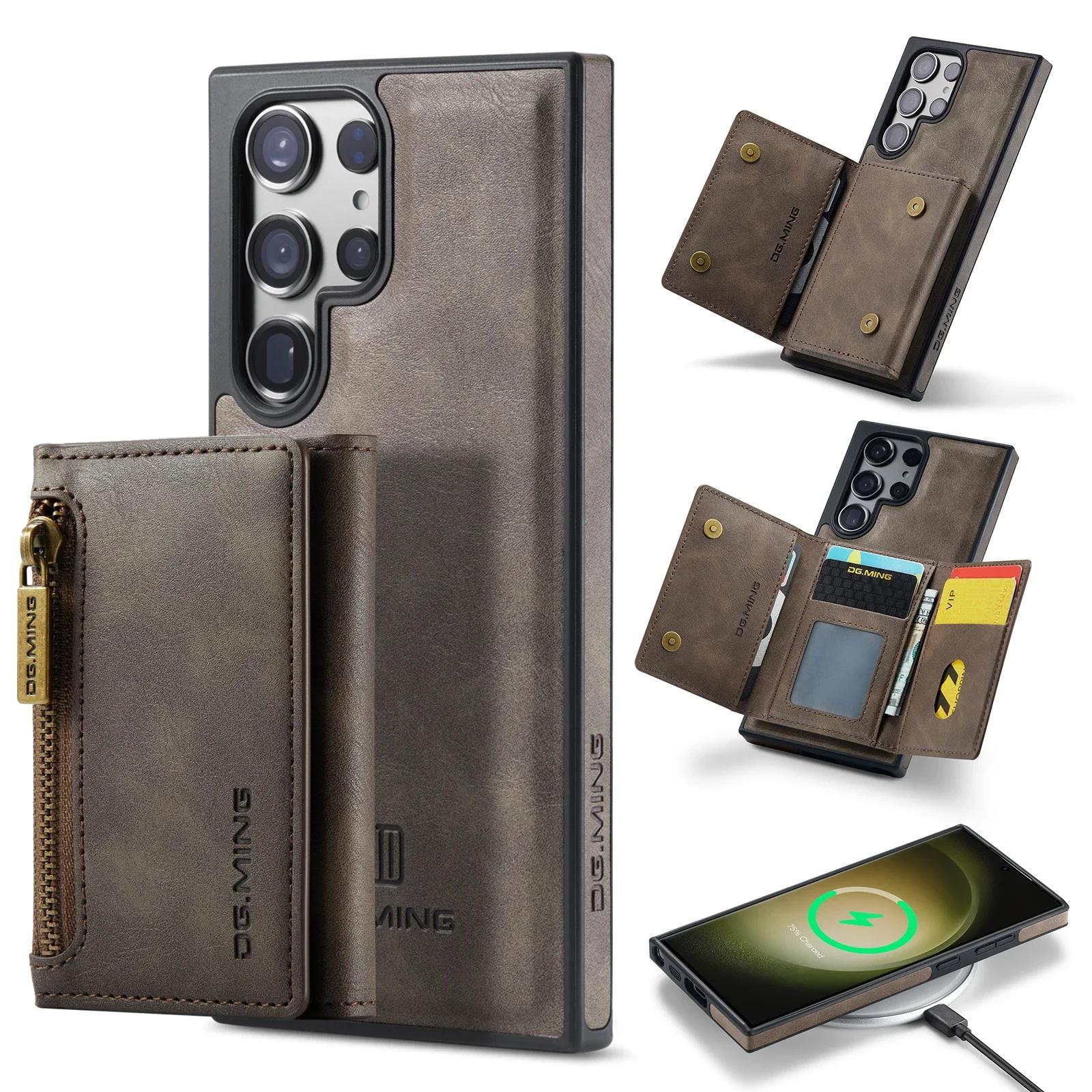 Zipper Cards Bag in 1 Detachable Leather Wallet Case For Samsung Galaxy S23 S24 Ultra S22 FE S21 Plus S23FE Pocket Purse Cover For Galaxy S24Ultra кавовий
Zipper Cards Bag in 1 Detachable Leather Wallet Case For Samsung Galaxy S23 S24 Ultra S22 FE S21 Plus S23FE Pocket Purse Cover For Galaxy S24Ultra кавовий