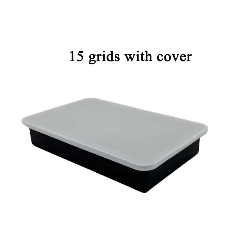 15 Grids Silicone Ice Cube Molds Big Square Ice Molds Reusable Whiskey Ice Cube Molds Cocktail Freezer DIY Homemade Barware 1pc красный черный
15 Grids Silicone Ice Cube Molds Big Square Ice Molds Reusable Whiskey Ice Cube Molds Cocktail Freezer DIY Homemade Barware 1pc красный черный