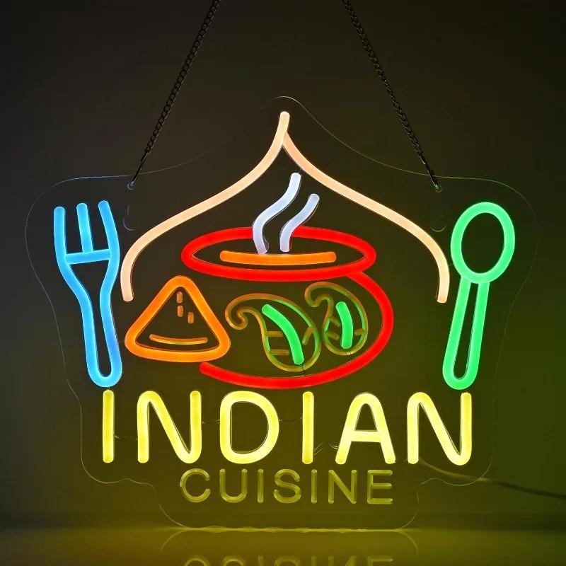Indian Cuisine Neon Sign, Indian Food Neon Lights Hanging Wall Art Decoration for Indian Restaurant Fast Food Shop/Truck, Bar
Indian Cuisine Neon Sign, Indian Food Neon Lights Hanging Wall Art Decoration for Indian Restaurant Fast Food Shop/Truck, Bar