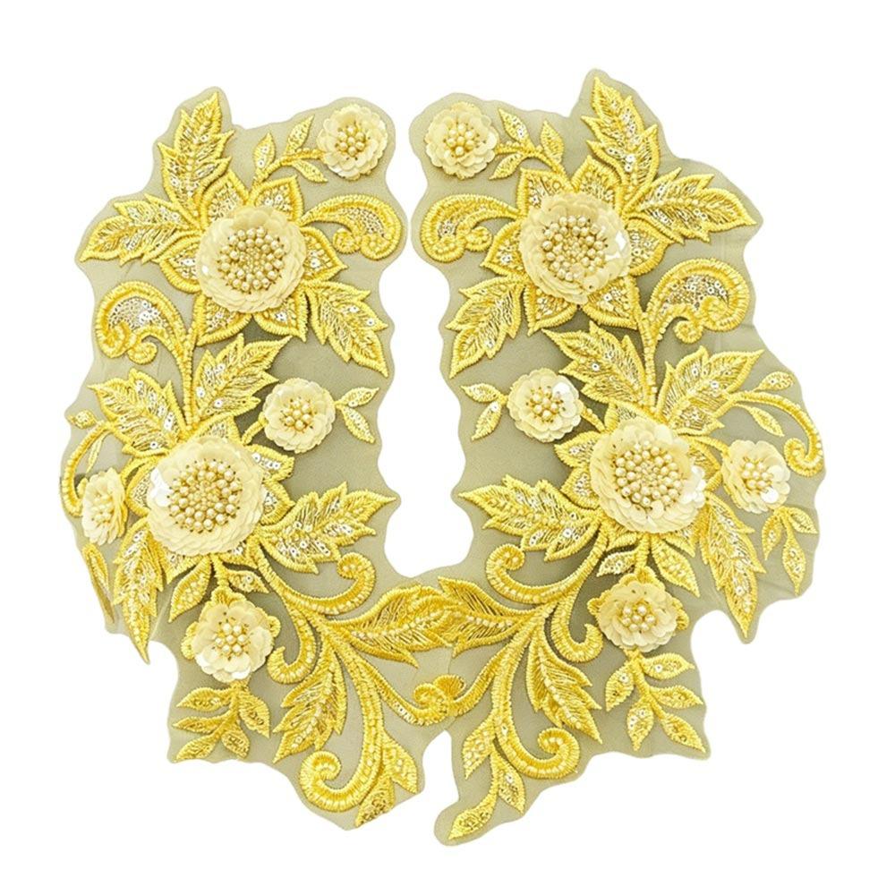 Multi Colored Bead Lace Nail Bead Applique Handmade Lace Floral Design Three-Dimensional Performance Costume Accessories
Multi Colored Bead Lace Nail Bead Applique Handmade Lace Floral Design Three-Dimensional Performance Costume Accessories