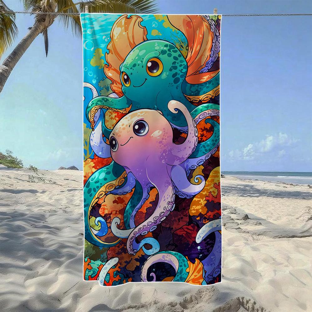 Cartoon Octopus &Cute Marine Life Beach Towel, Soft Quick-Drying, Perfect For Portable Outdoor Travel, Camping And Summer Beach W40*H60(CM)
Cartoon Octopus &Cute Marine Life Beach Towel, Soft Quick-Drying, Perfect For Portable Outdoor Travel, Camping And Summer Beach W40*H60(CM)