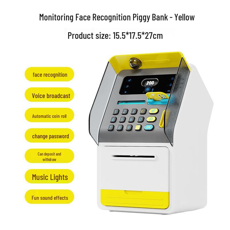 Kids Face Recognition Piggy Bank with Music, Lights & ATM Features
Kids Face Recognition Piggy Bank with Music, Lights & ATM Features