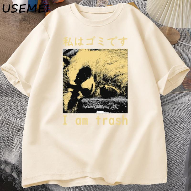 Футболка с принтом японского енота I Am Trash Harajuku Vintage, высококачественная хлопковая футболка с коротким рукавом, одежда унисекс, верхняя одежда в уличном стиле 2XL
Футболка с принтом японского енота I Am Trash Harajuku Vintage, высококачественная хлопковая футболка с коротким рукавом, одежда унисекс, верхняя одежда в уличном стиле 2XL