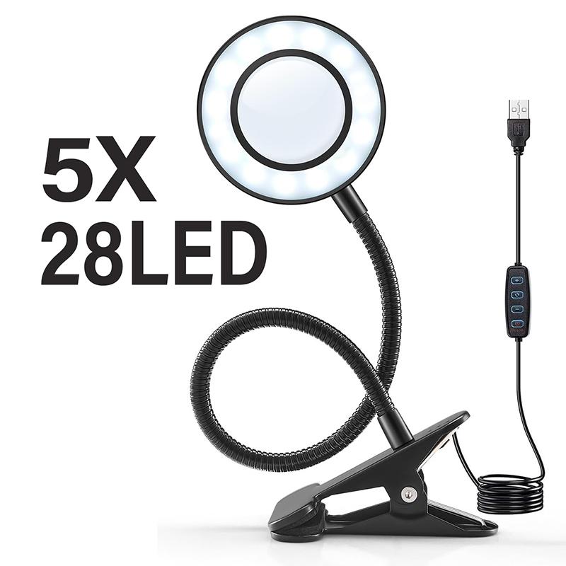 Збільшувальне скло з підсвічуванням 5/10X, 3 кольори, 10 рівнів яскравості, 28/56 світлодіодів, лампа-збільшувач для читання, рукоділля, малювання, роботи зблизька
Збільшувальне скло з підсвічуванням 5/10X, 3 кольори, 10 рівнів яскравості, 28/56 світлодіодів, лампа-збільшувач для читання, рукоділля, малювання, роботи зблизька