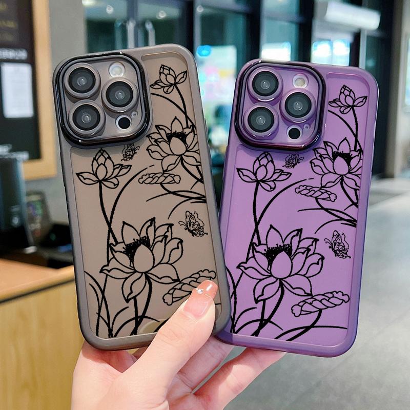 Захисний чохол Line Lotus Pattern with Lens Flims Protection Case для iPhone 16 Pro 15 14 Plus 13 12 Pro Max 11 Протиударний тонкий силіконовий м’який прозорий чохол iPhone 16 чорний
Захисний чохол Line Lotus Pattern with Lens Flims Protection Case для iPhone 16 Pro 15 14 Plus 13 12 Pro Max 11 Протиударний тонкий силіконовий м’який прозорий чохол iPhone 16 чорний