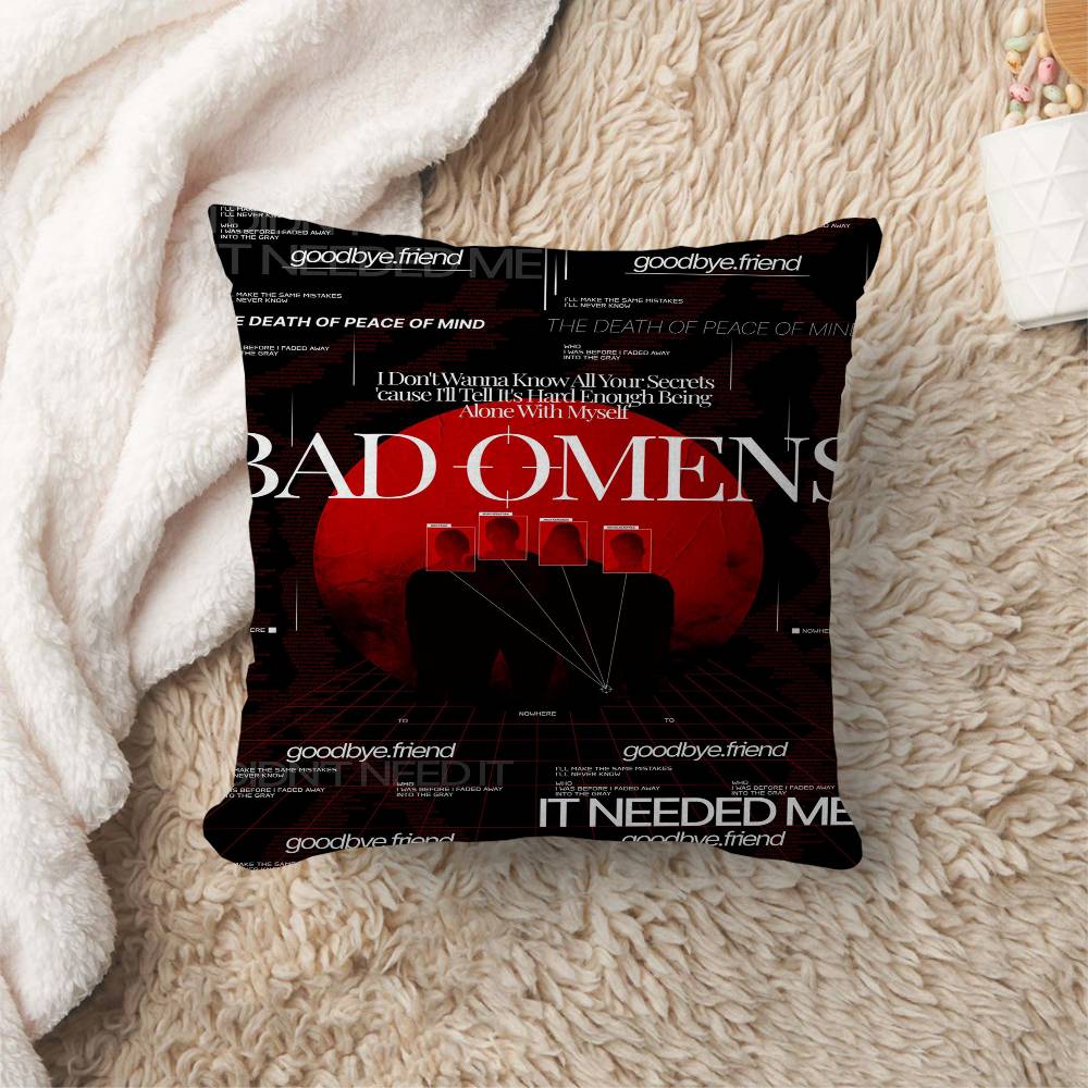 Rock Band BBad OOmens Pillow Cover for Bedroom Room and Living Room Sofa Decorative Cushion Cover 30x30 cm
Rock Band BBad OOmens Pillow Cover for Bedroom Room and Living Room Sofa Decorative Cushion Cover 30x30 cm