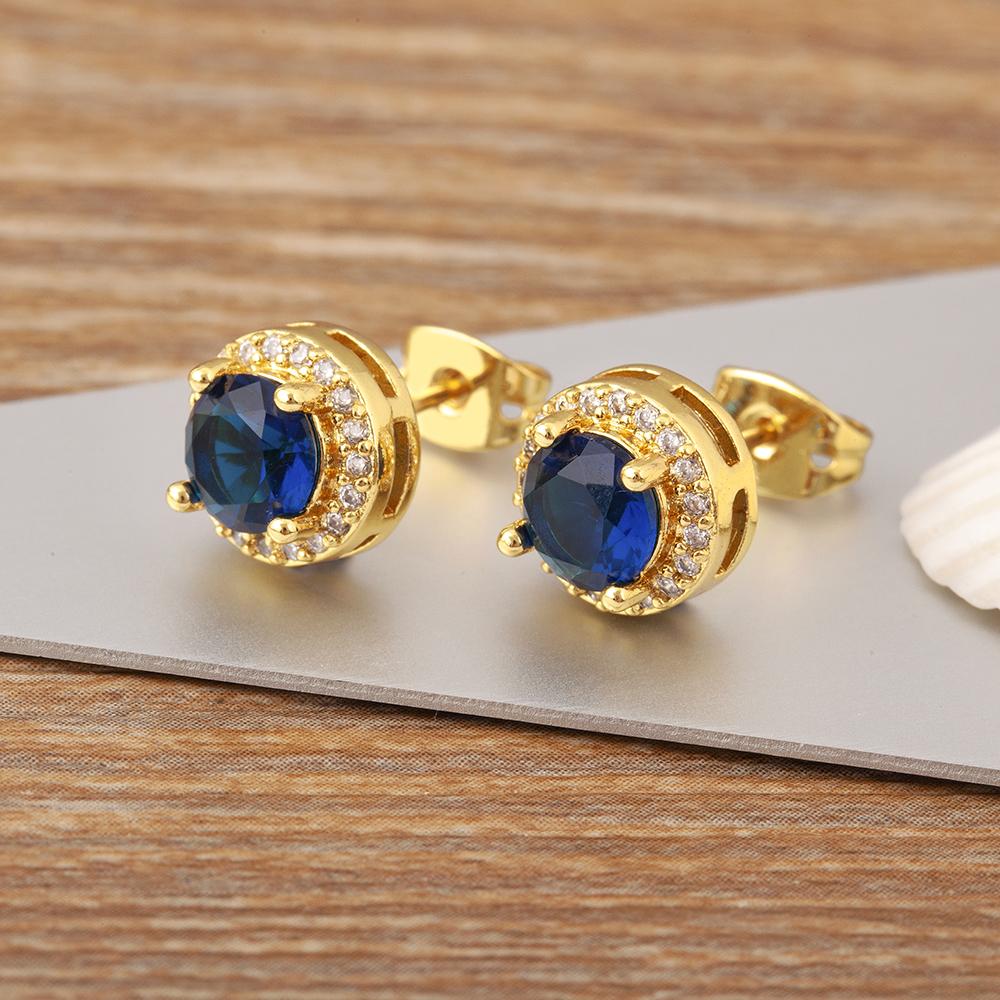 Nidin New Retro Creative Design Inlaid Delicate Zircon Round Shape Charm Earrings For Women Girls Daily Party Ear Jewelry Gift темно-синього кольору
Nidin New Retro Creative Design Inlaid Delicate Zircon Round Shape Charm Earrings For Women Girls Daily Party Ear Jewelry Gift темно-синього кольору