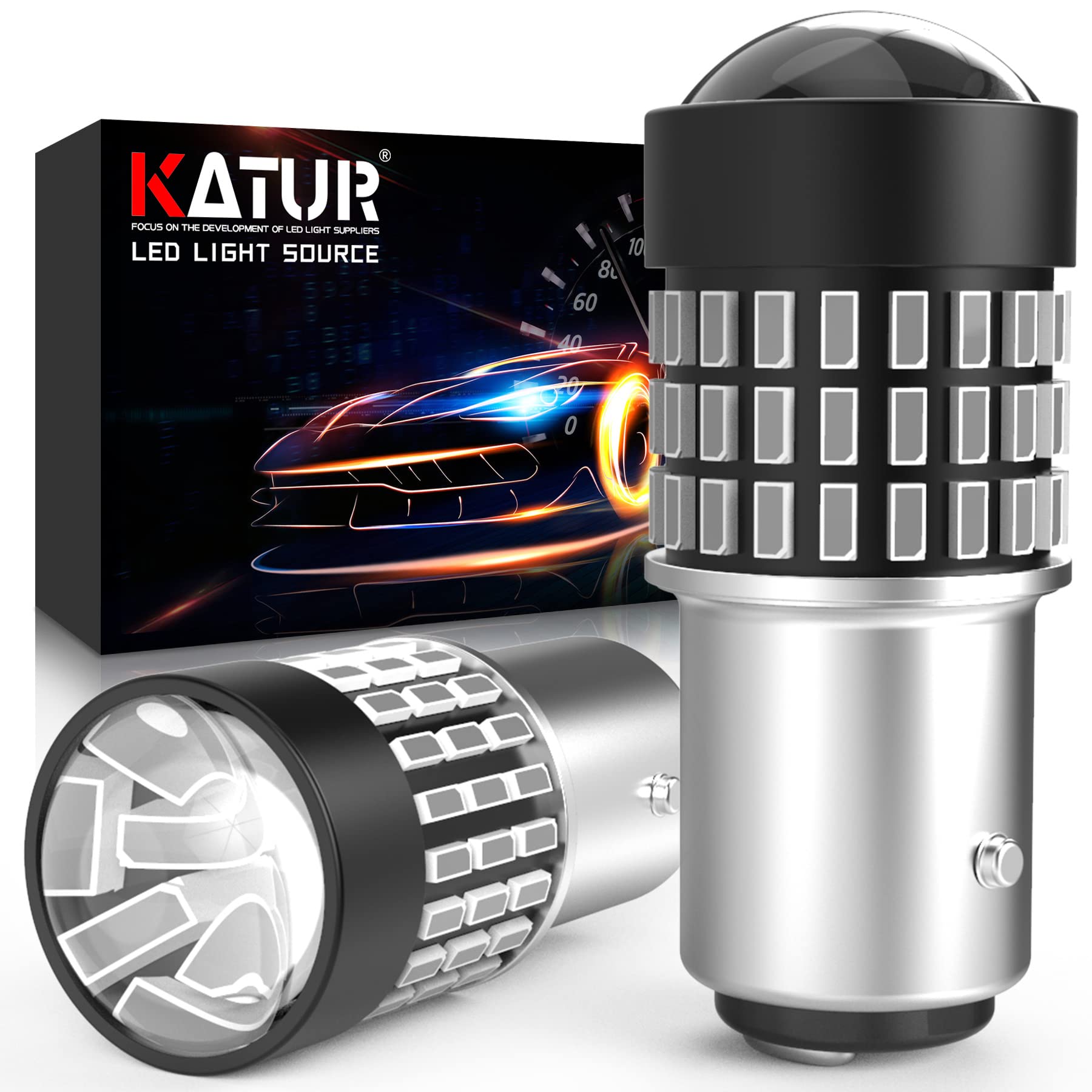 KaTur 2pcs 900 Lumens 1157 BAY15D 1016 1034 7528 Base Super Bright 3014 78 SMD Lens LED Bulbs Lamps Red 12V 4W
KaTur 2pcs 900 Lumens 1157 BAY15D 1016 1034 7528 Base Super Bright 3014 78 SMD Lens LED Bulbs Lamps Red 12V 4W