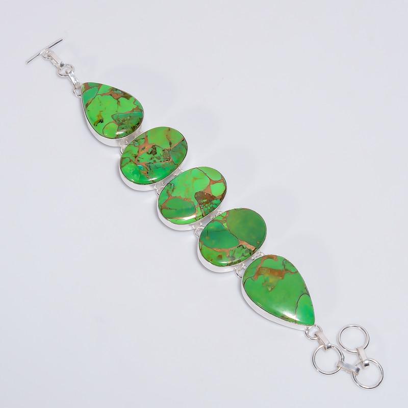 Beautiful Top Grade Qualite 100% Natural Green Copper Turquoise Ethnic Style Handmade Jewelry 925 Steling Silver Bracelet 7-8 WSJ-5156 7-8 
Beautiful Top Grade Qualite 100% Natural Green Copper Turquoise Ethnic Style Handmade Jewelry 925 Steling Silver Bracelet 7-8 WSJ-5156 7-8