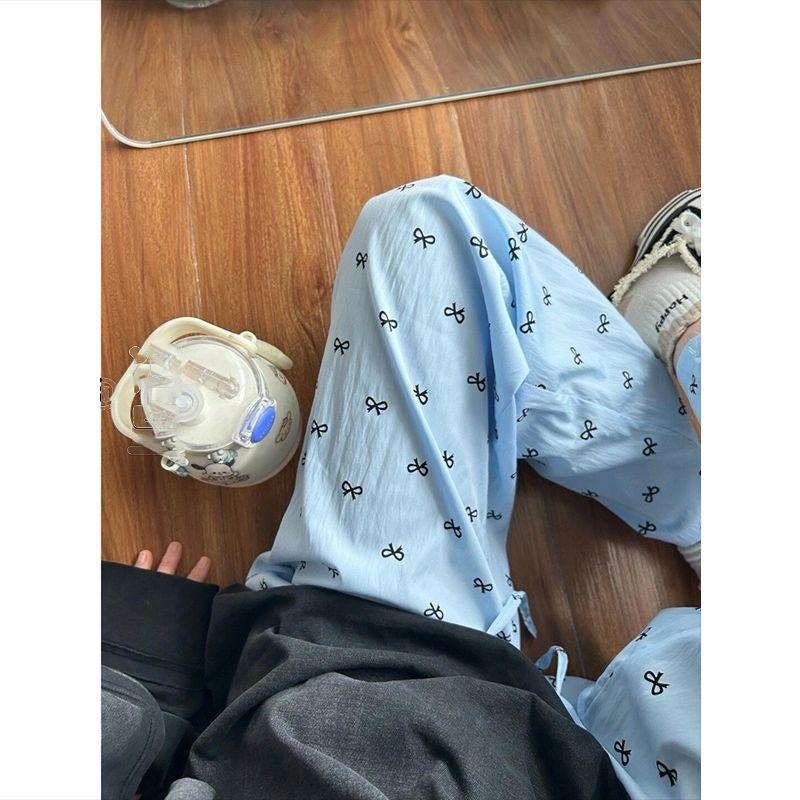 Bow-tie Printed Casual Pants Women s Summer New High-waisted Drape Straight and Thin Lazy Wide-leg Trousers M синий
Bow-tie Printed Casual Pants Women s Summer New High-waisted Drape Straight and Thin Lazy Wide-leg Trousers M синий