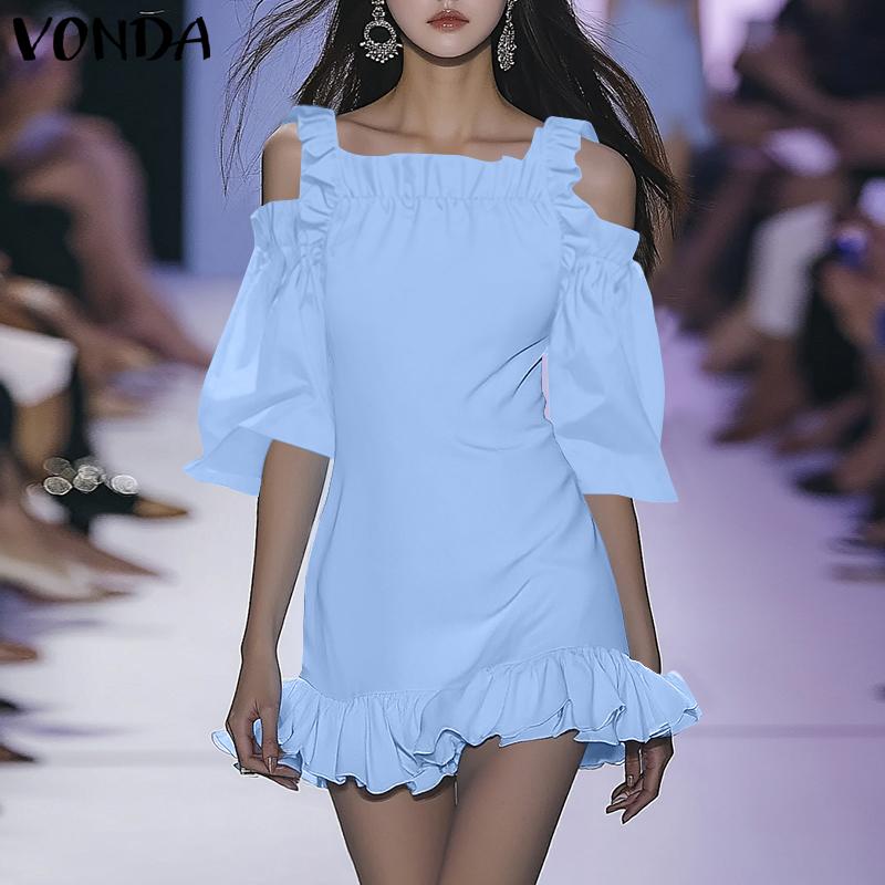 VONDA Женские летние однотонные платья с открытыми плечами и короткими рукавами S жёлтый
VONDA Женские летние однотонные платья с открытыми плечами и короткими рукавами S жёлтый