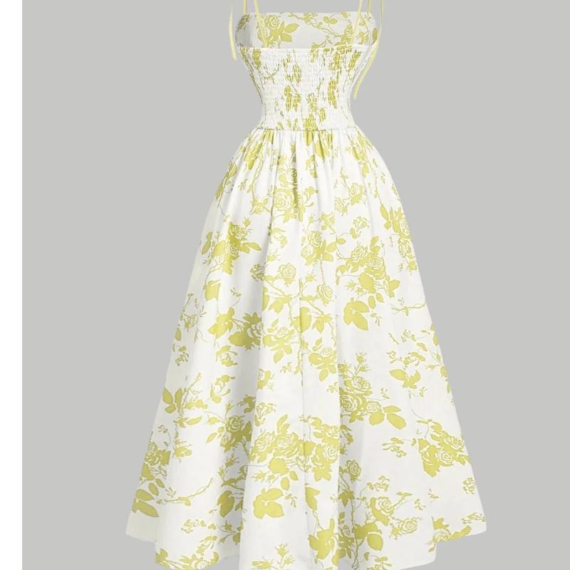 Women s Fashionable And Elegant Floral-print Halter Dress For Summer XXL жовтий
Women s Fashionable And Elegant Floral-print Halter Dress For Summer XXL жовтий