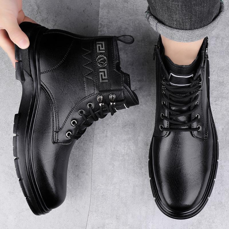 Martin boots men s winter platform rubber non-slip leather men s high-top leather shoes fleece tooling boots 37
Martin boots men s winter platform rubber non-slip leather men s high-top leather shoes fleece tooling boots 37