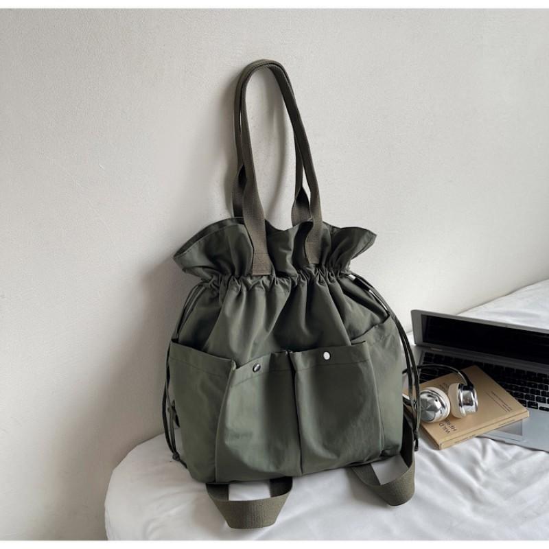 New Cloth Bag Large-capacity Drawstring Travel One-shoulder Handbag Casual Going Out All-match Multi-purpose Backpack Trendy зелений
New Cloth Bag Large-capacity Drawstring Travel One-shoulder Handbag Casual Going Out All-match Multi-purpose Backpack Trendy зелений