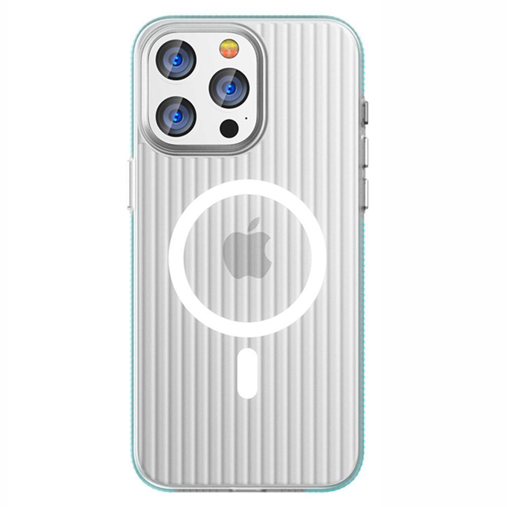 For iPhone 14 Pro Case Compatible with MagSafe PC Corrugated Texture Phone Cover Blue Edge
For iPhone 14 Pro Case Compatible with MagSafe PC Corrugated Texture Phone Cover Blue Edge