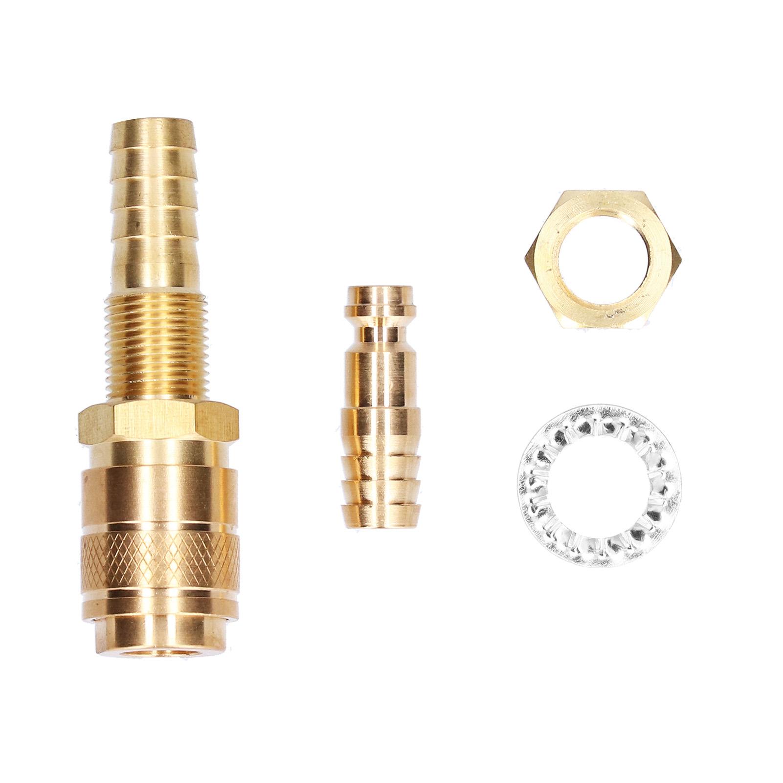 Быстроразъемный фитинг Шланговое латунное соединение для TIG сварочной горелки Сварочное оборудование M10Золотистый
Быстроразъемный фитинг Шланговое латунное соединение для TIG сварочной горелки Сварочное оборудование M10Золотистый